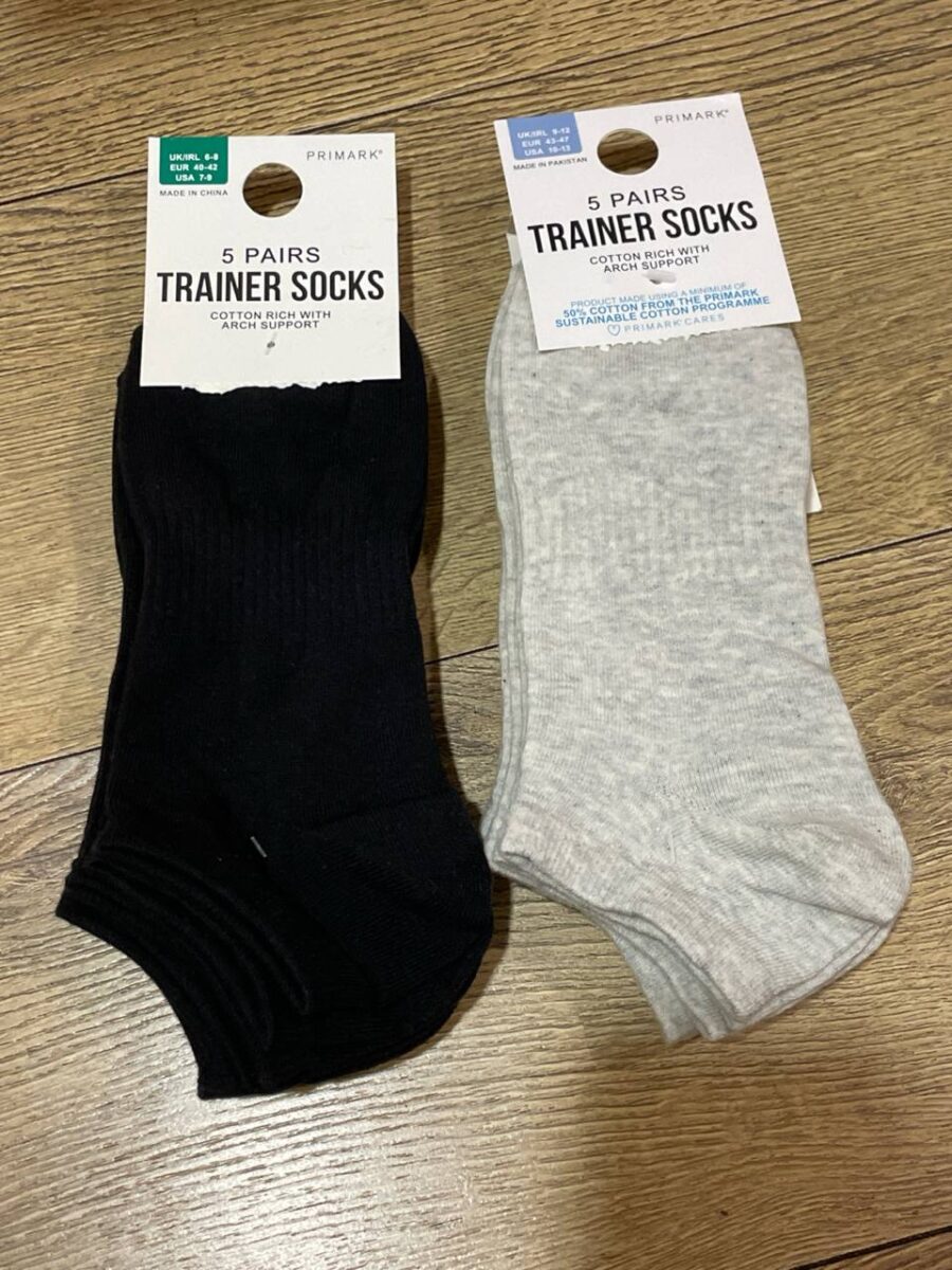 Шкарпетки чоловічі "Trainer Socks" Primark короткі котонові