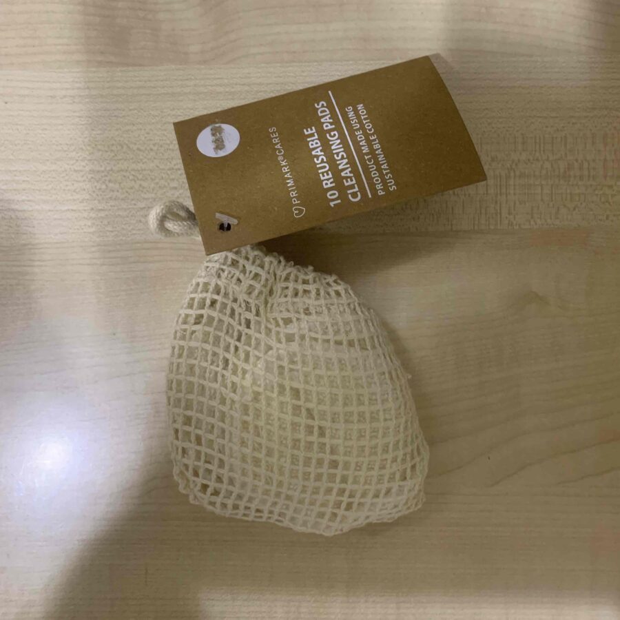Набір багаторазових спонжів/дисків для вмивання Primark котонові в мішечку
