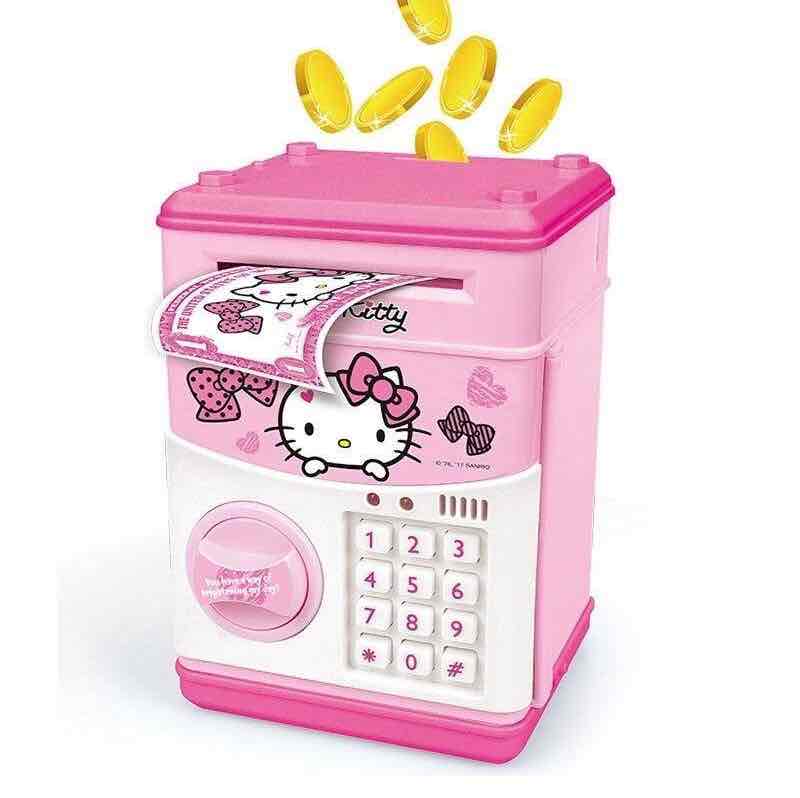 Скарбничка-сейф "Hello Kitty" з кодовим замком та відпечатком пальця