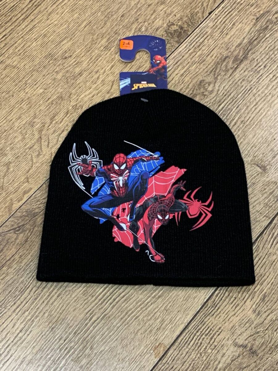 Шапка-Біні дитяча Primark "Spiderman" чорна