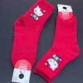 Шкарпетки домашні середні Cosy "Hello Kitty" Primark м'які червоні