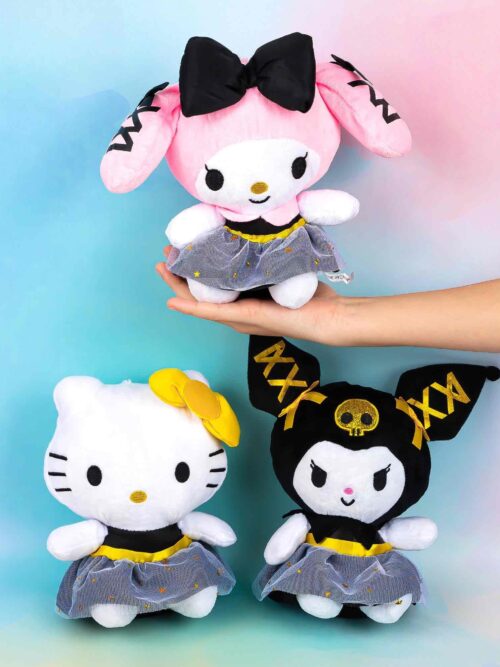 c62a0051-ef02-44be-8711-d9d72984aa24.jpg Мʼяка Іграшка "Kuromi Hello Kitty& Friends/ Куромі/Мелоді/Кітті" 20 см