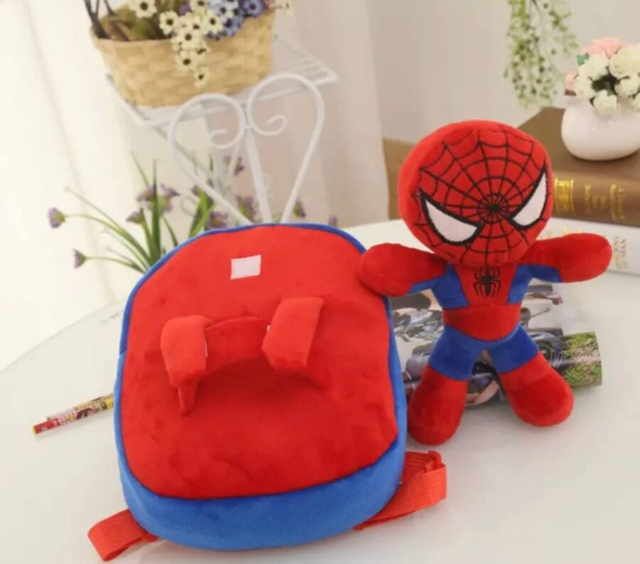 Рюкзак дитячий "Spiderman" плюшевий з іграшкою 20*25*7