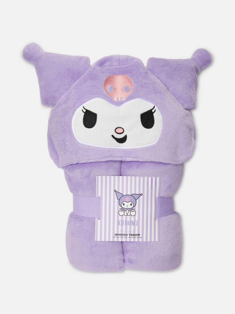 Плед з капюшоном "Kuromi/ Куромі" Primark (120*150) фіолетовий