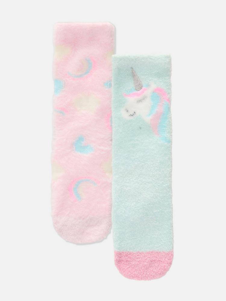 Шкарпетки домашні дитячі м'які Cosy "Єдиноріг" Primarkт (1 пара)