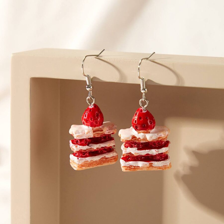 Сережки в стилі DIY "Тістечка"