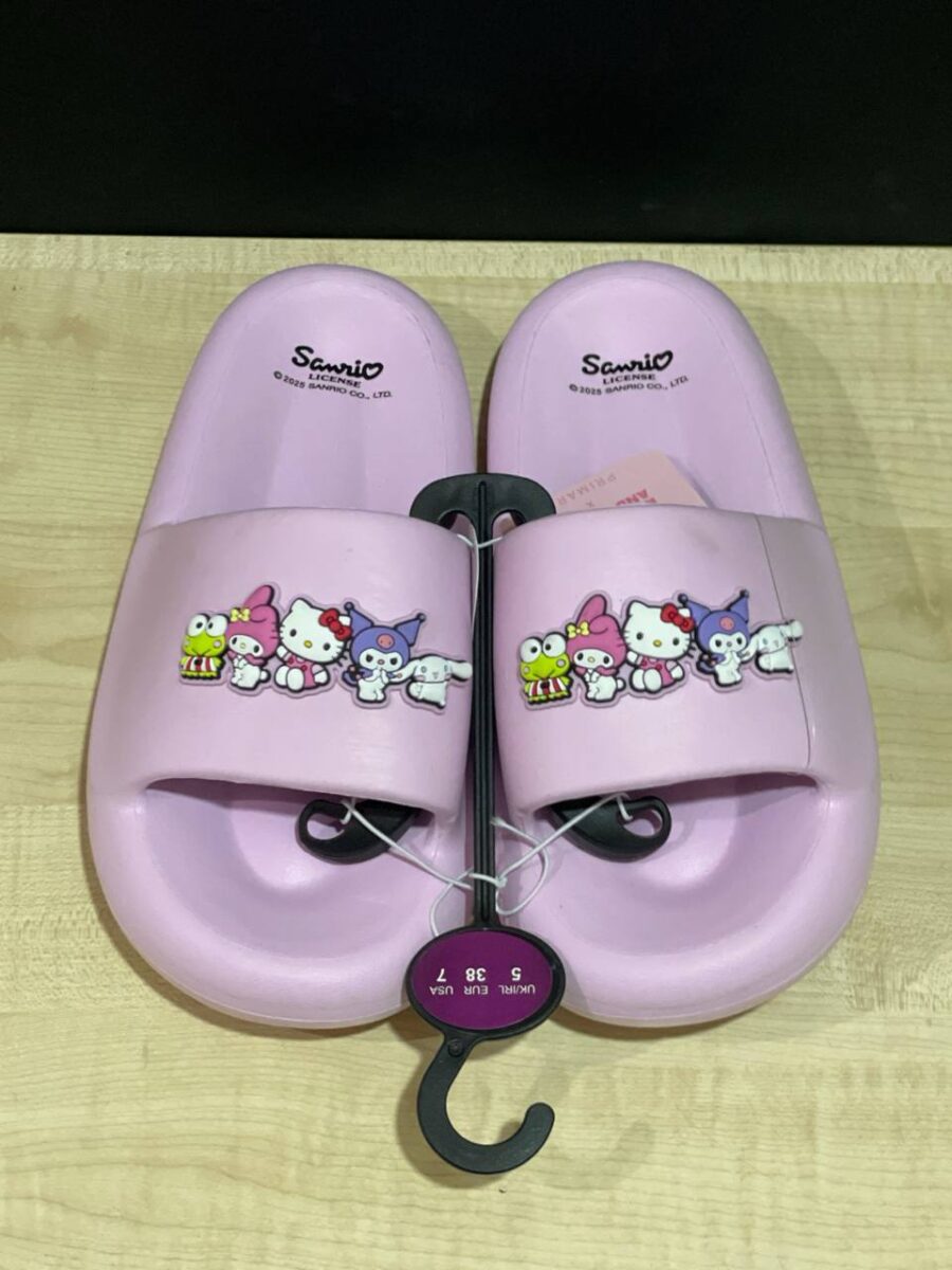 Шльопанці жіночі резинові Primark "Hello Kitty & friends" товста підошва рожеві