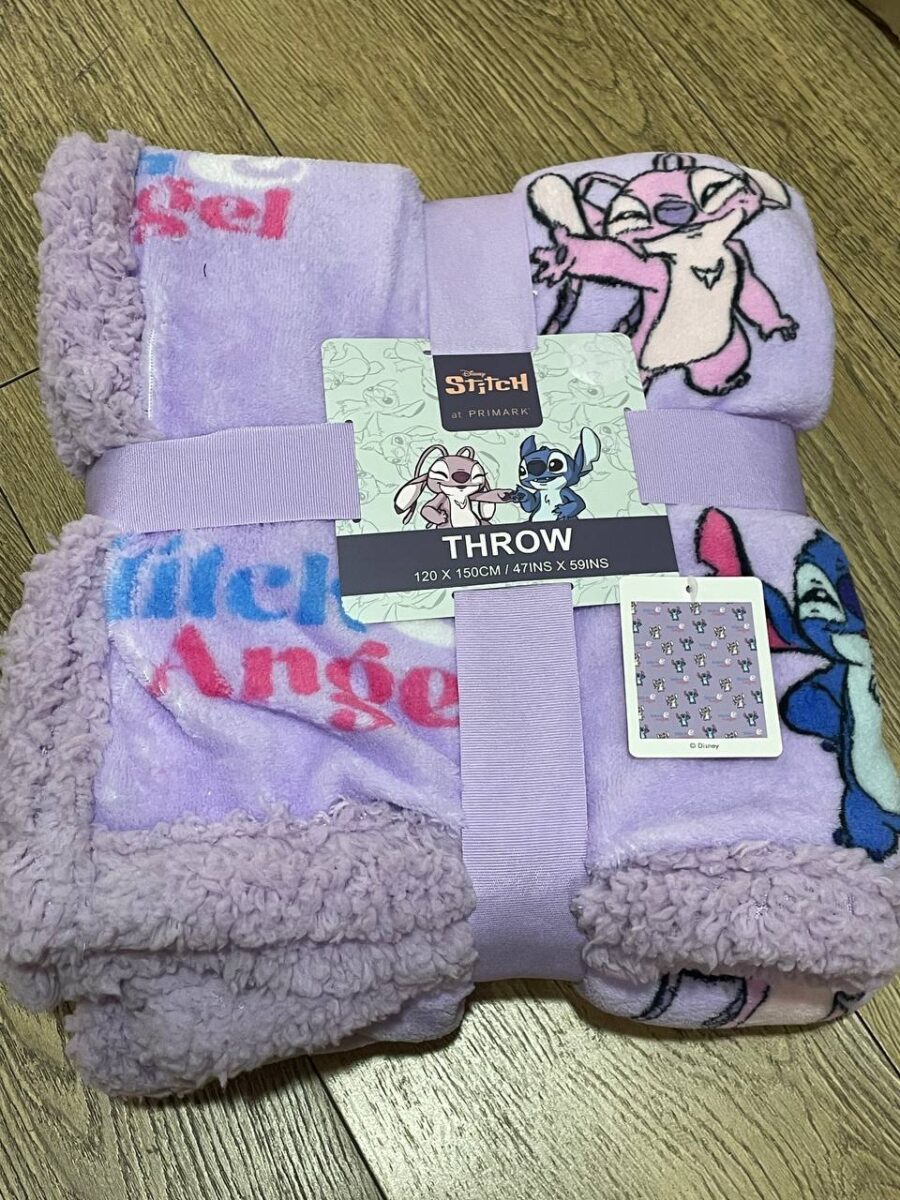 Плед "Стітч/Stitch" Primark пухнастий фліс (120*150)