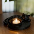 Підсвічник "Котик" 10*3 см чорний