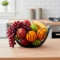 Фруктівниця металева "Дольче" 23*10 см чорна
