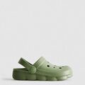 Шльопанці дитячі типу crocs "Шайба" Primark зелені хакі