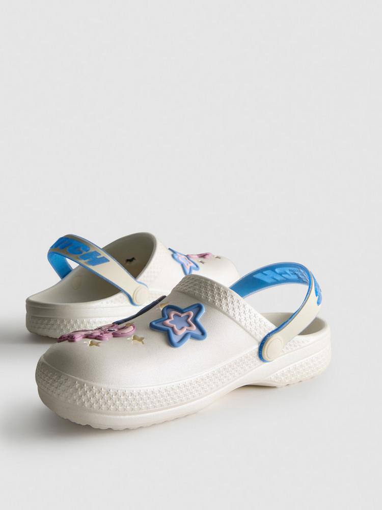 Шльопанці дитячі типу crocs "Stitch/ Стітч" Primark білі
