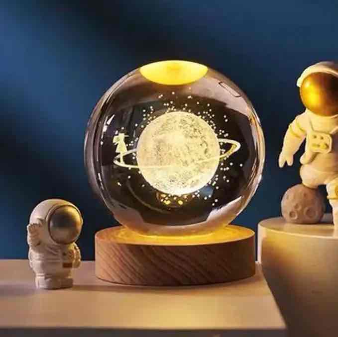 Нічник скляна куля "Нептун" 8 см