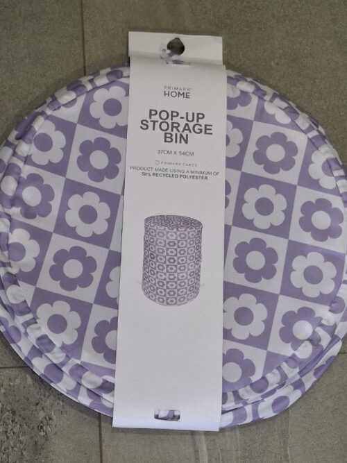e7c8f6bc-40a4-4877-b90c-10169e904626.jpg Органайзер для білизни Pop up storage bin Primark тканинний (37*54 см) фіолетовий