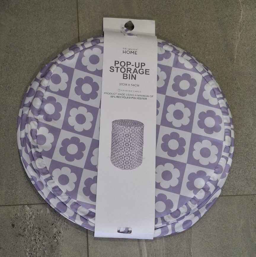 Органайзер для білизни Pop up storage bin Primark тканинний (37*54 см) фіолетовий