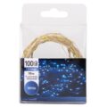 Гірлянда портативна "Роса" 10 м/ 3 режима/100 LED синє світло (USB+батарейки)