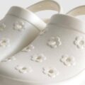 Шльопанці дитячі типу crocs "Квіточки" Primark білі