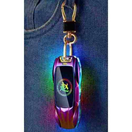 Запальничка USB-брелок "Авто" з підсвічуванням RGB