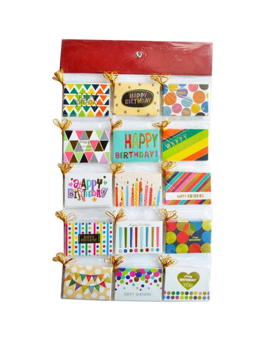 Міні-листівка/бірка для подарунку "Happy Birthday (9*6 см)