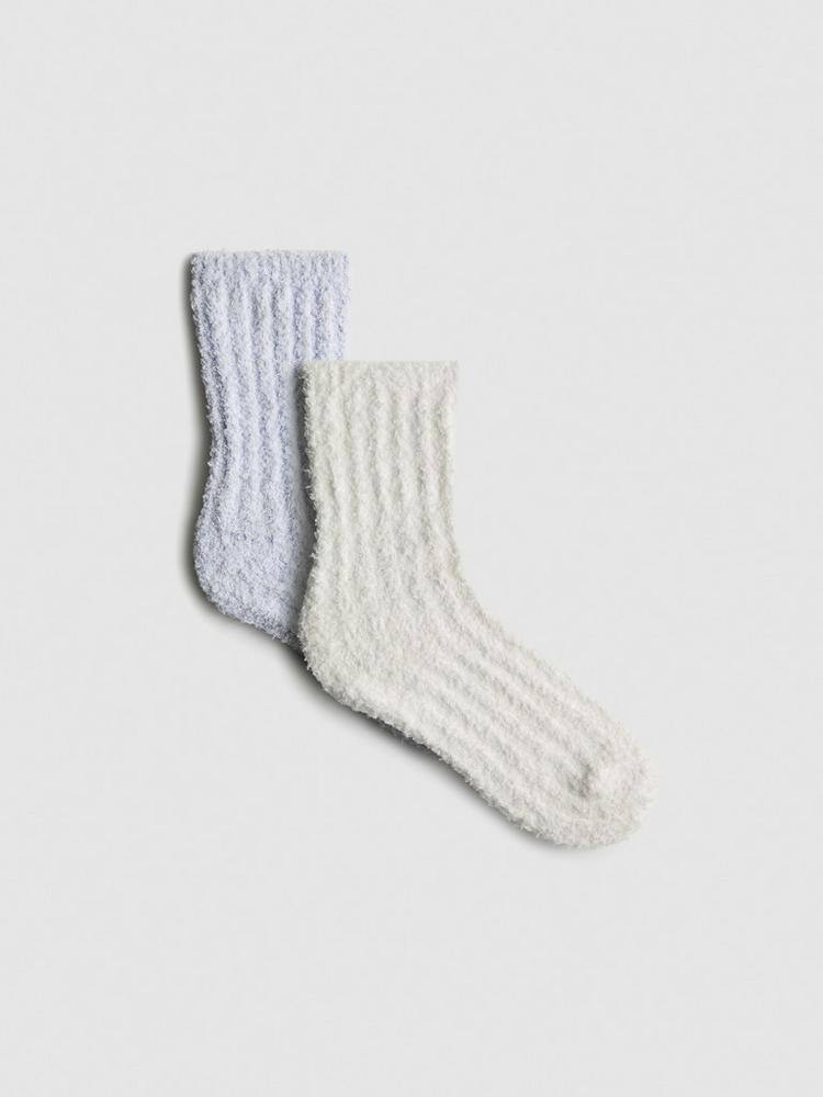Набір шкарпеток домашніх Luxury Socks Primark білі/блакитні (2 пари)