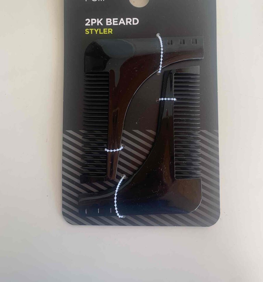 Набір гребінців для бороди "Beard Styler" Primark пластикові чорні 2 шт
