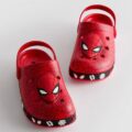 Шльопанці дитячі типу crocs "Spider" Primark з підсвіткою червоні