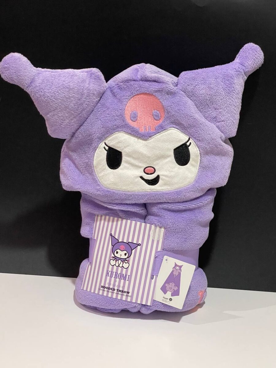 Плед з капюшоном "Kuromi/ Куромі" Primark (120*150) фіолетовий