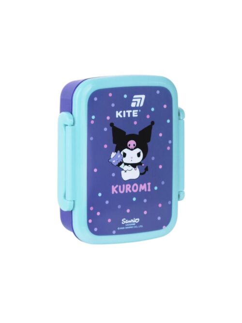 Ланч бокс 420 мл "Куромі/ Kuromi" Kite прямокутний з приборами