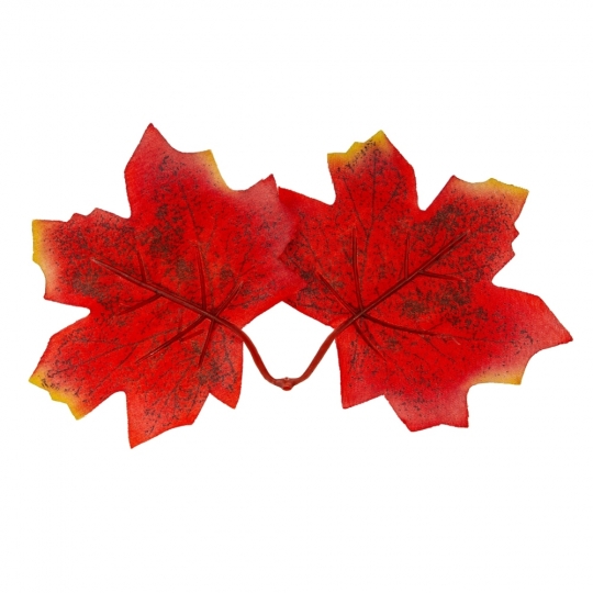 Штучне кленове листя "Золота осінь" червоне