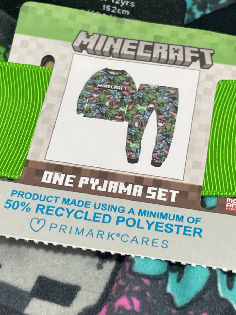 Піжама дитяча Primark "Minecraft" флісова велюр