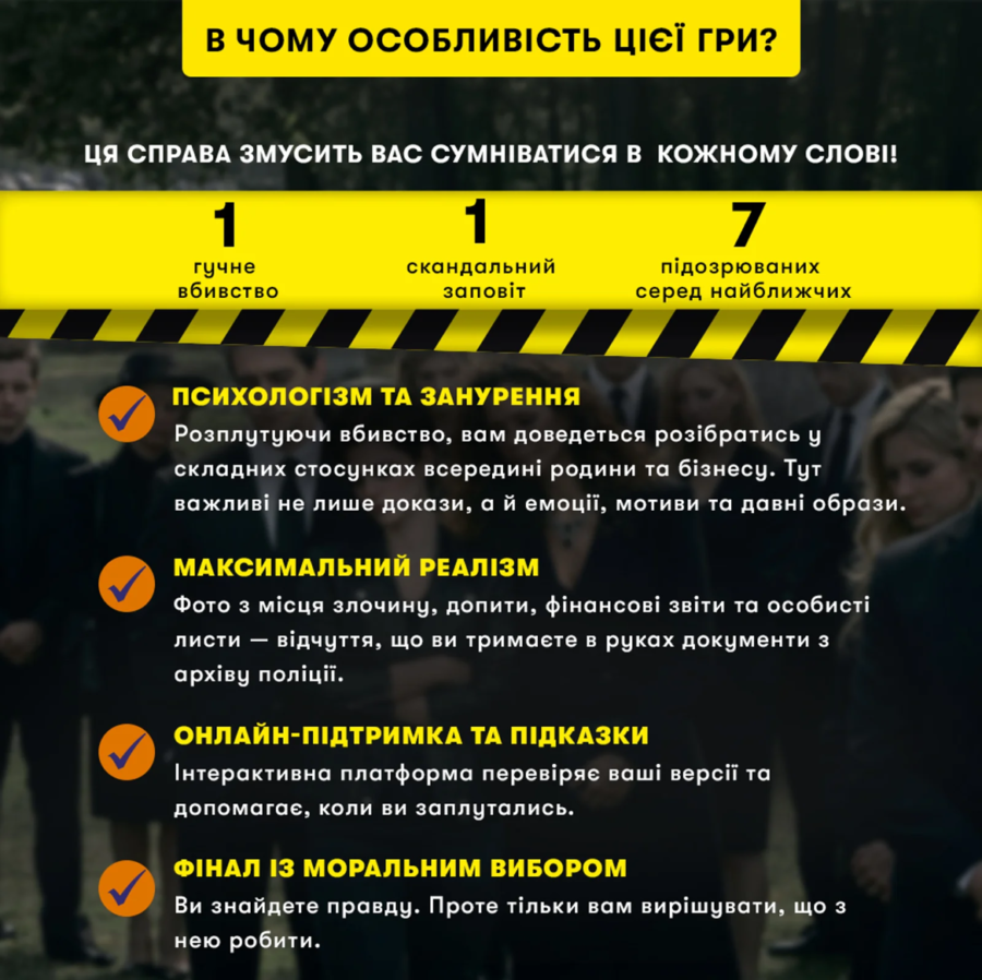 Гра для вечірок/компанії «Ціна заповіту» Orner
