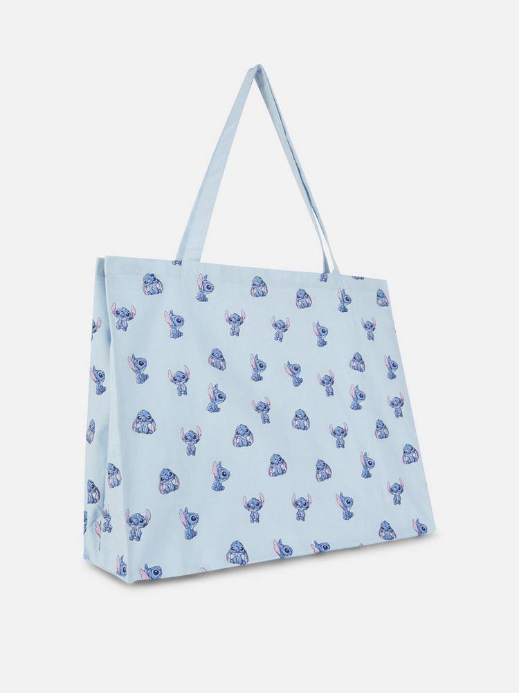 Шоппер/ Екосумка XL Primark "Stitch" блакитна