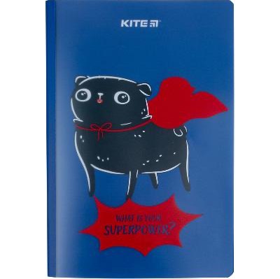 Блокнот А5+ Kite "What is your superpower?" 40 аркушів/клітинка