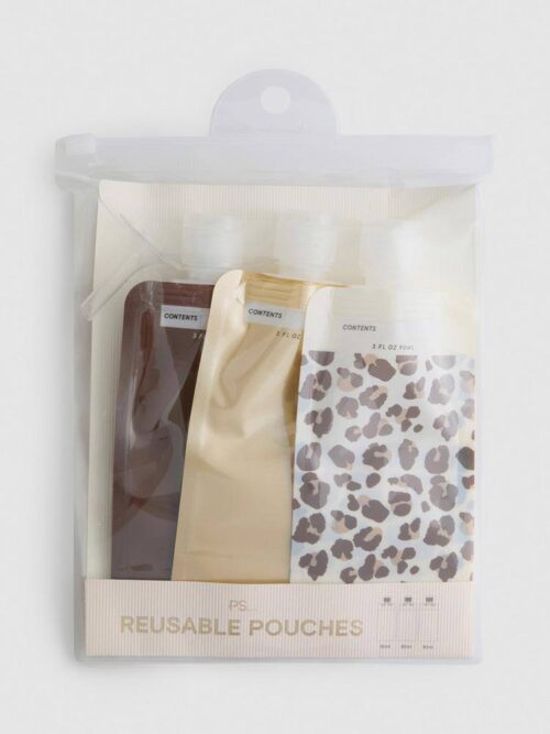 Набір дорожніх баночок 3 в 1 в косметичці (тюбики 90 ml)