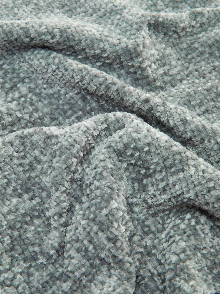 Плед "Small Chenille Throw" Primark суперм'який сіро-зелений 120*150