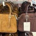 Сумочка-міні бочонок з ручками Primark еко-замша гірчична